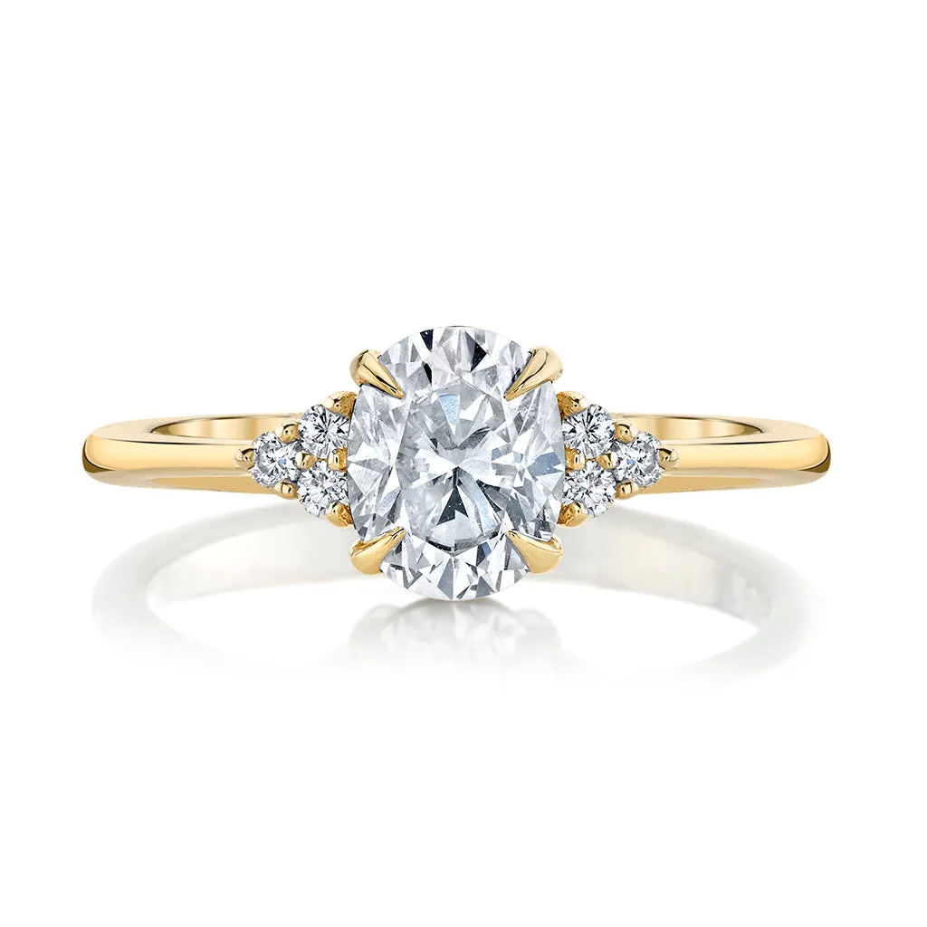 1.07 cttw. Oval Diamond Ring