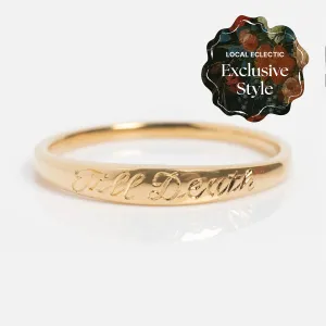 14k Till Death Layering Ring