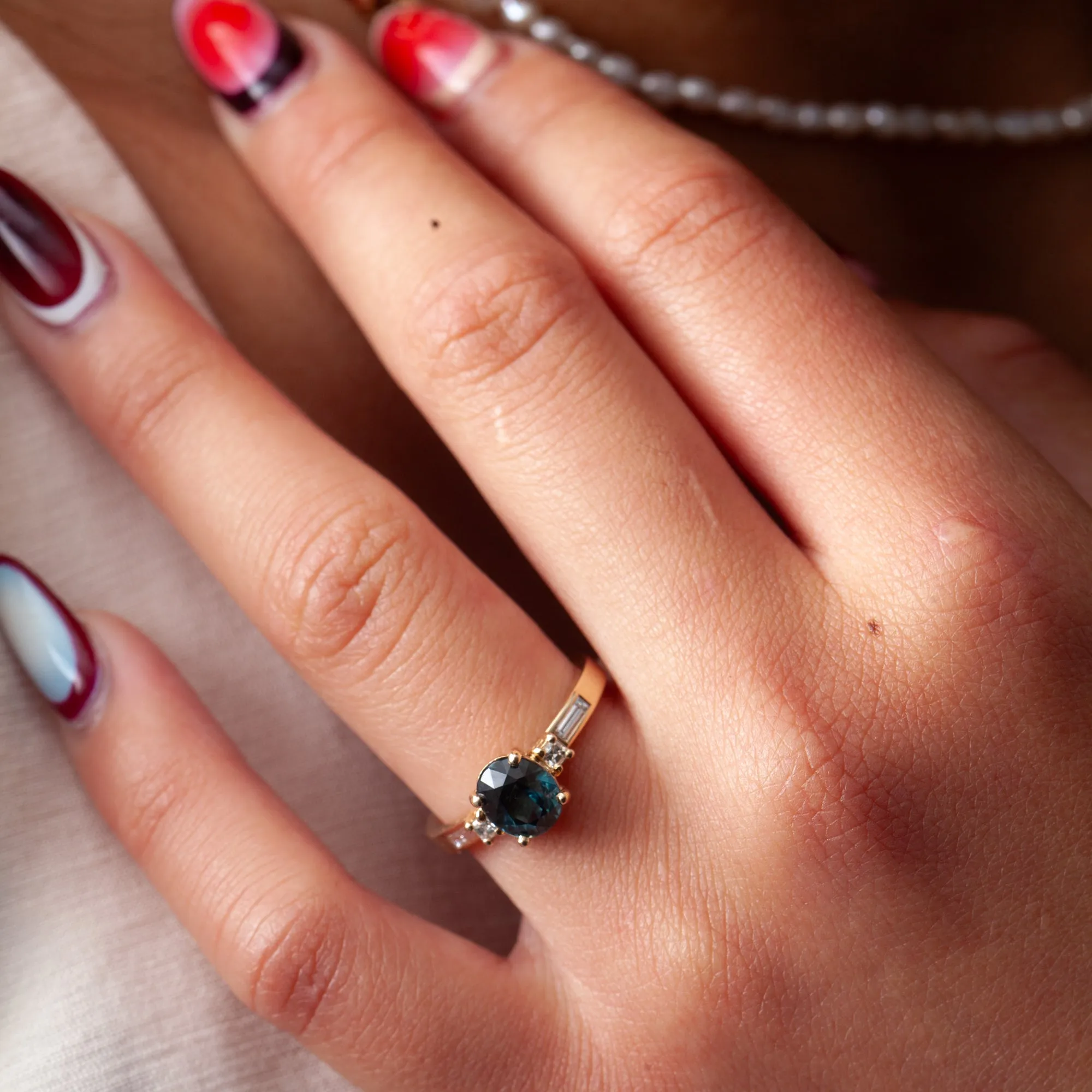 1.87 ct Oval Sapphire Hope Ring