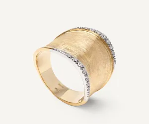 18k Lunaria & Diamond Ring