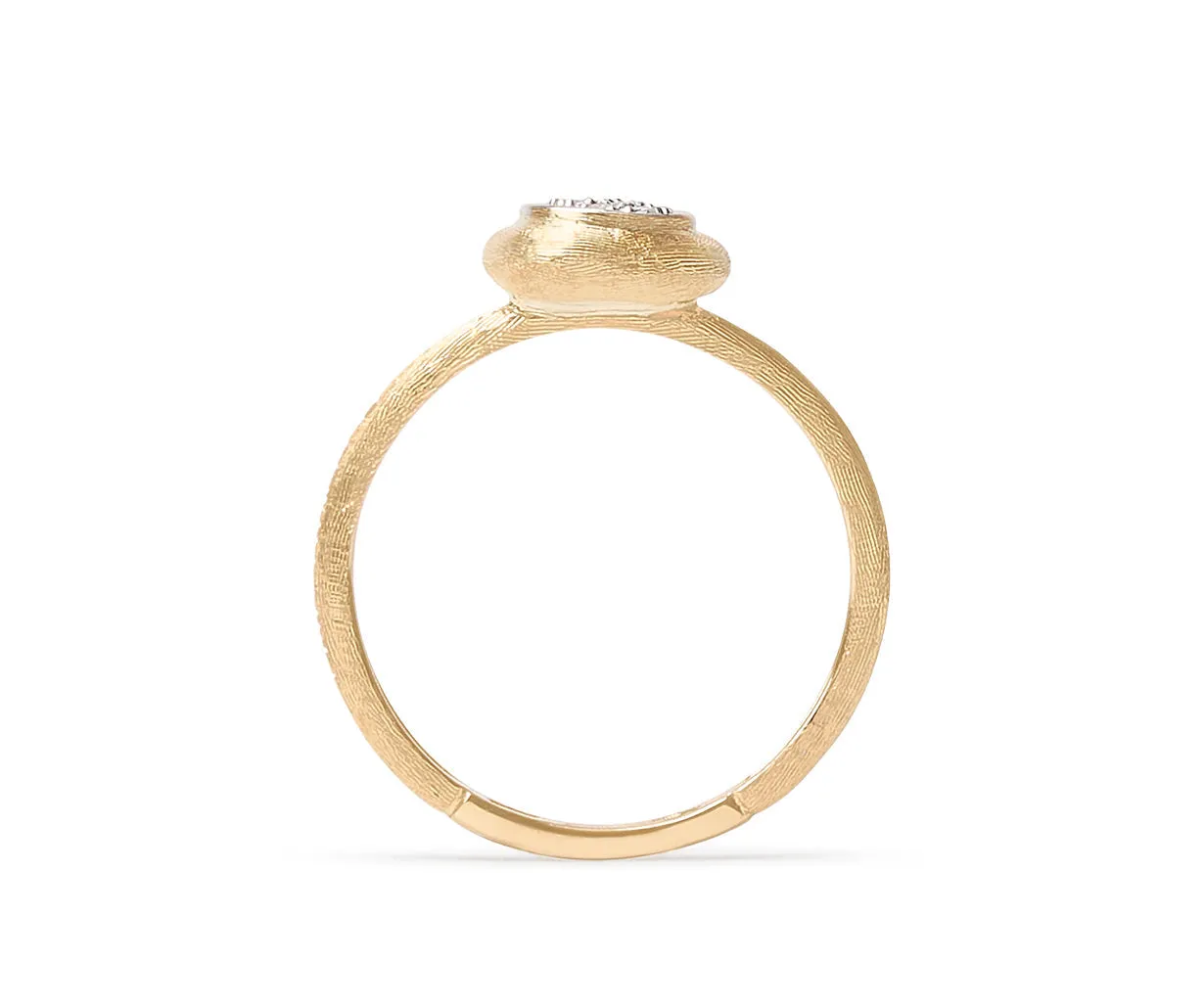 18K Yellow Gold Diamond Stackable Ring
