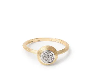 18K Yellow Gold Diamond Stackable Ring