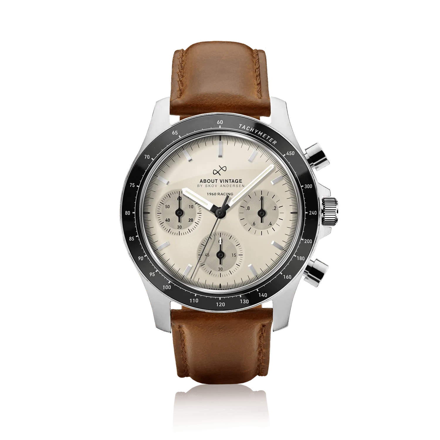 1960 Racing Chronograph, Steel / Off White (B)