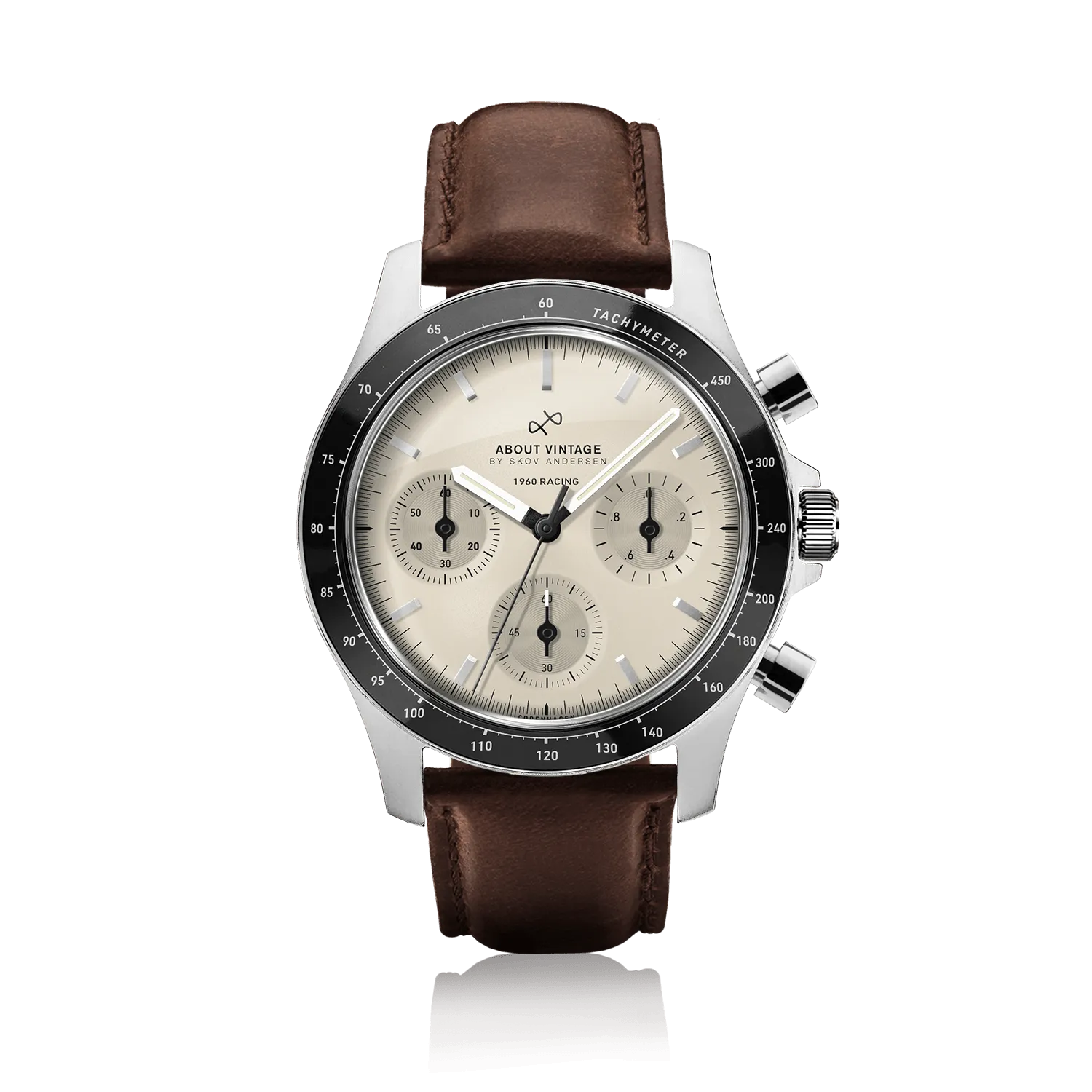 1960 Racing Chronograph, Steel / Off White (B)