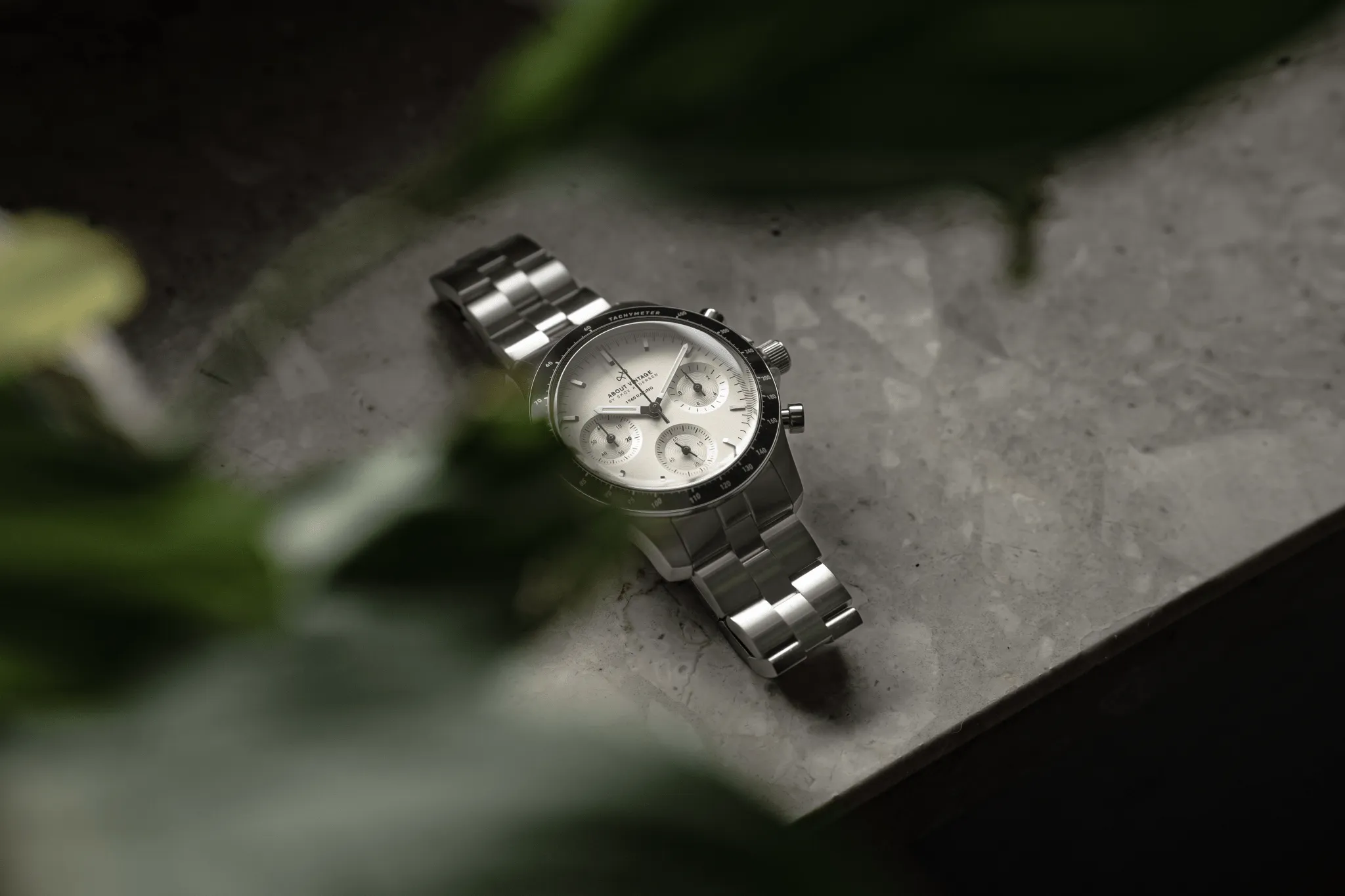 1960 Racing Chronograph, Steel / Off White (B)
