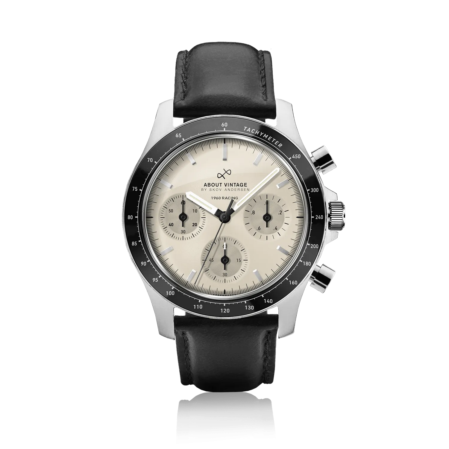1960 Racing Chronograph, Steel / Off White (B)