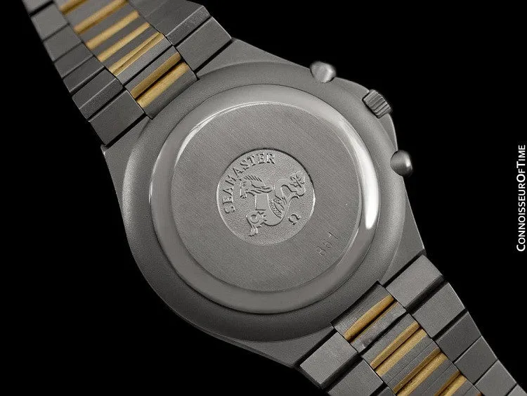 1980 Omega Speedmaster Teutonic Vintage Mens Chronograph, 145.0040 - Stainless Steel & 18K Gold