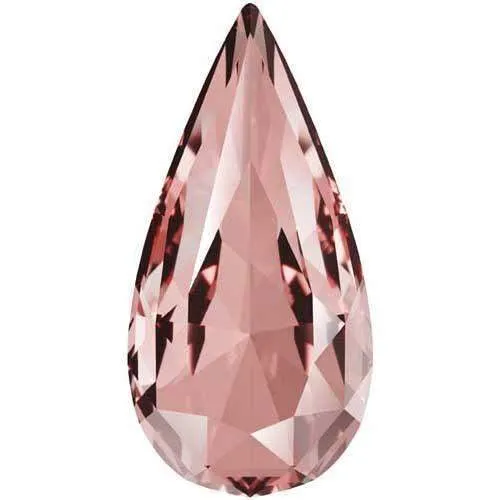 4322 Swarovski Teardrop Fancy Stones, Vintage Rose (319)