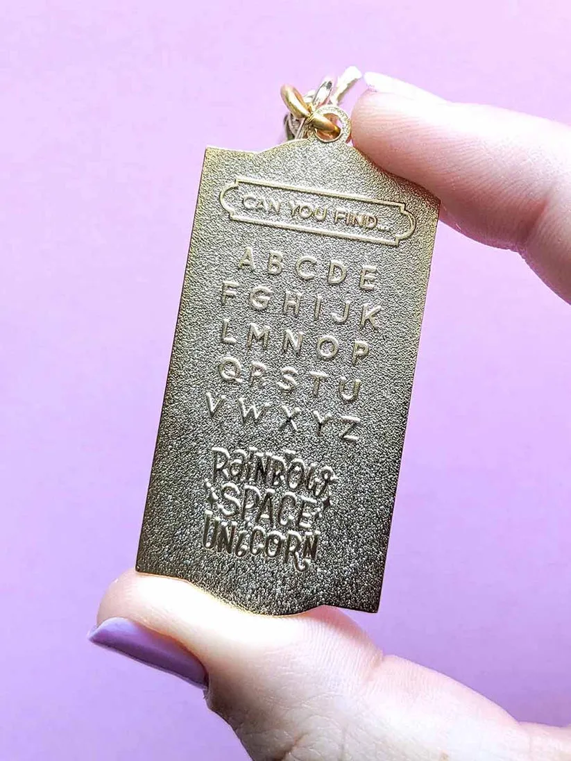 Alpha Puzzle Keychain
