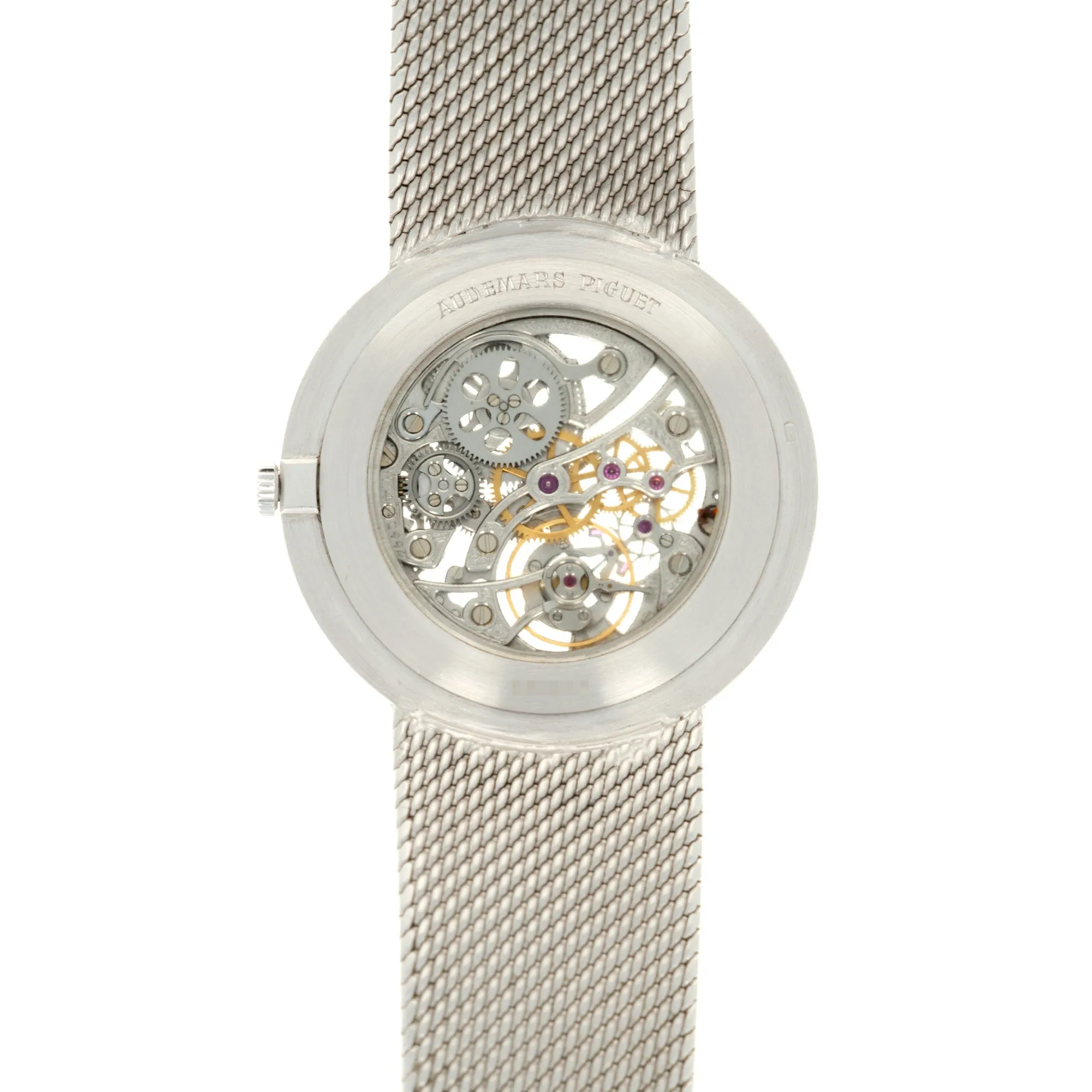 Audemars Piguet White Gold Diamond Skeleton with Original Box and Paper