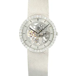 Audemars Piguet White Gold Diamond Skeleton with Original Box and Paper