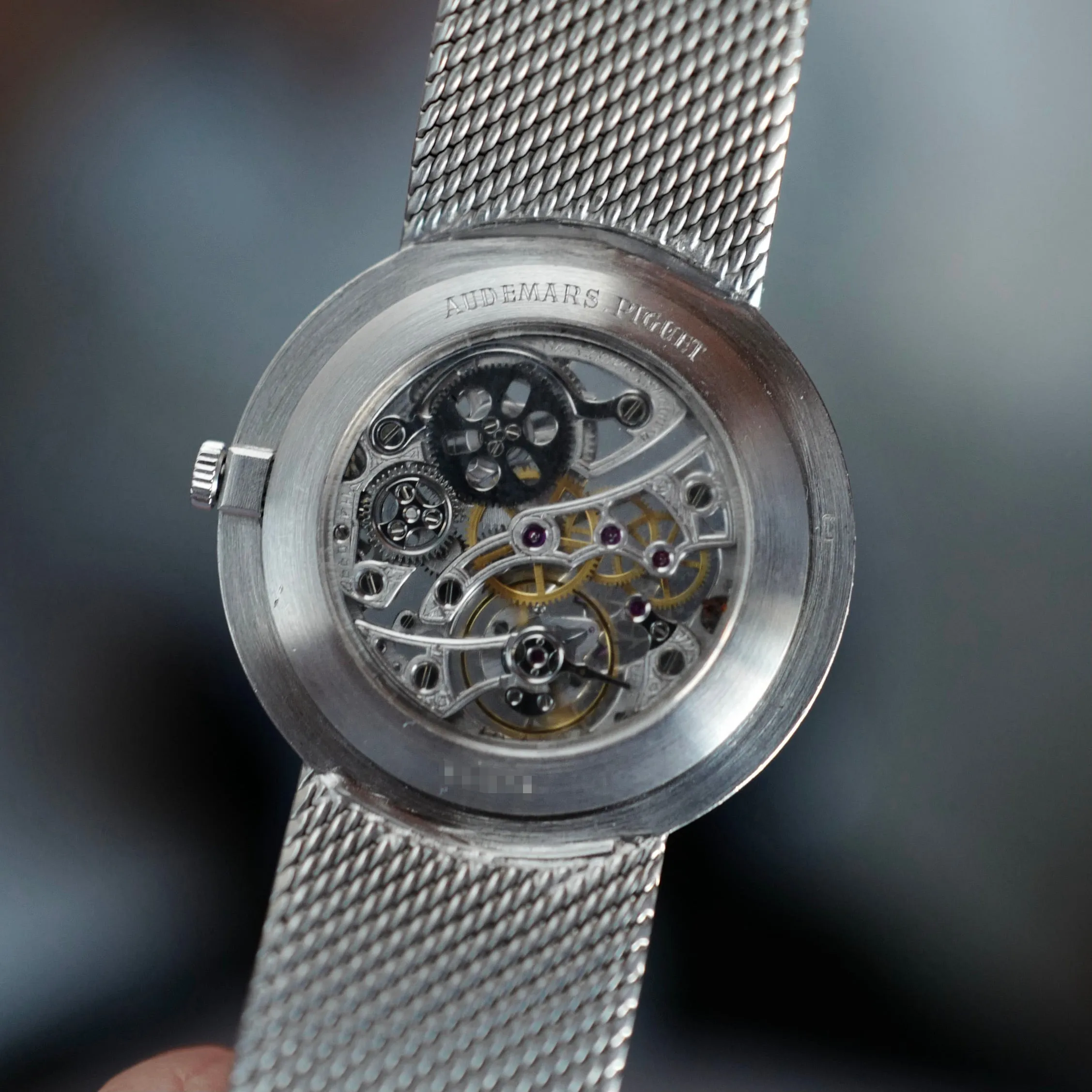 Audemars Piguet White Gold Diamond Skeleton with Original Box and Paper