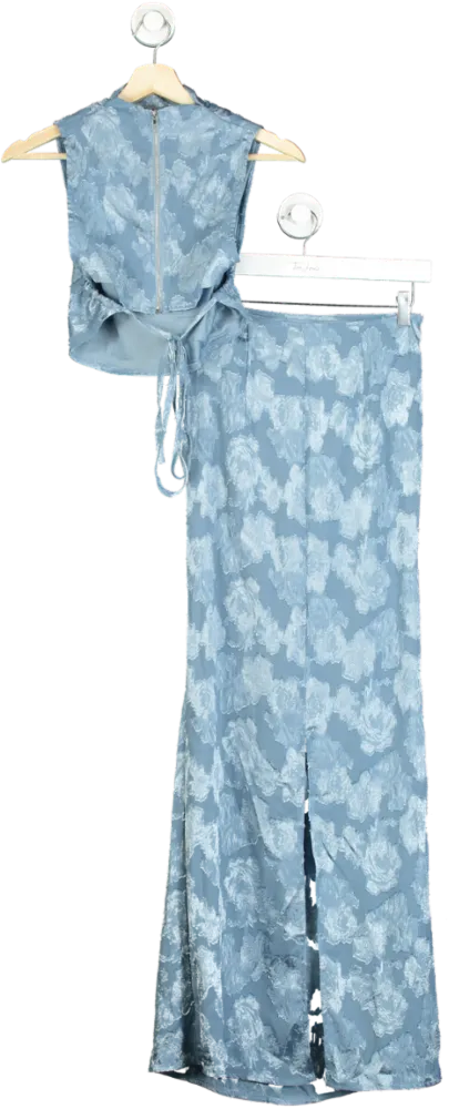 Blue Floral Two-Piece Set UK 10