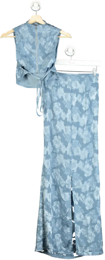 Blue Floral Two-Piece Set UK 10