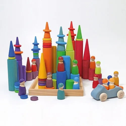 Building Rollers, Rainbow Large 25 pcs