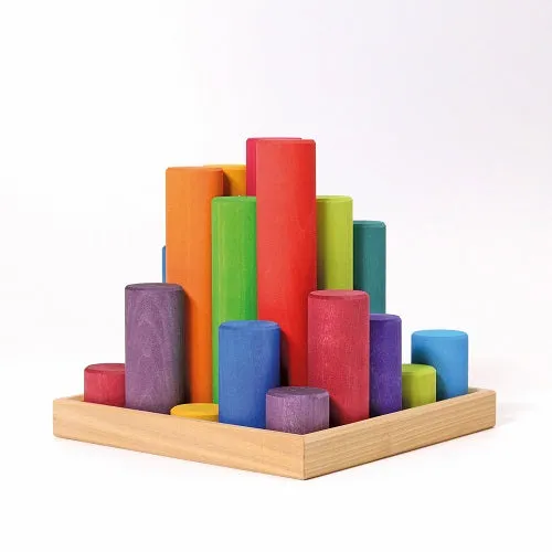 Building Rollers, Rainbow Large 25 pcs