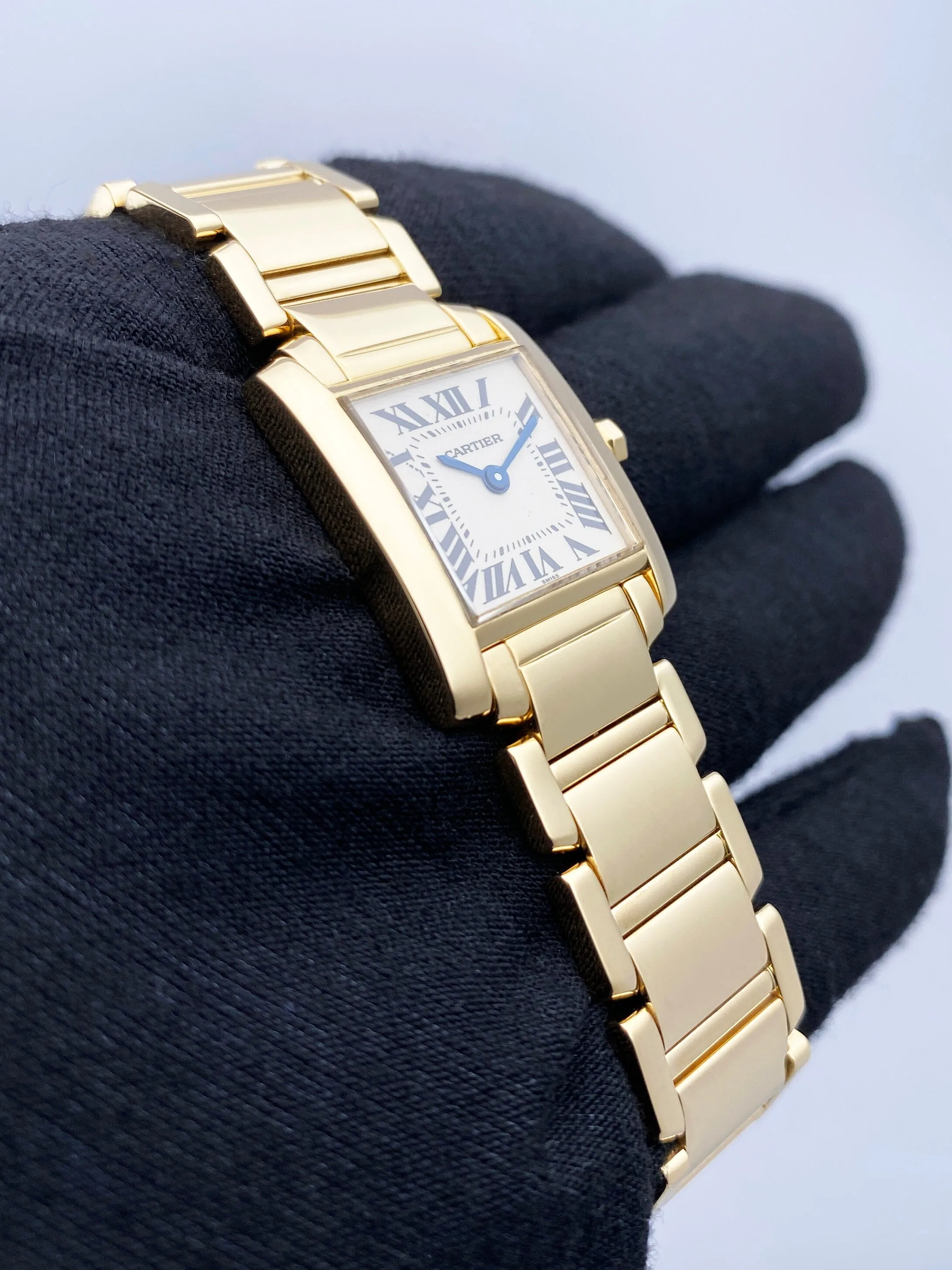 Cartier Tank Francaise W5000256 Yellow Gold Ladies Watch
