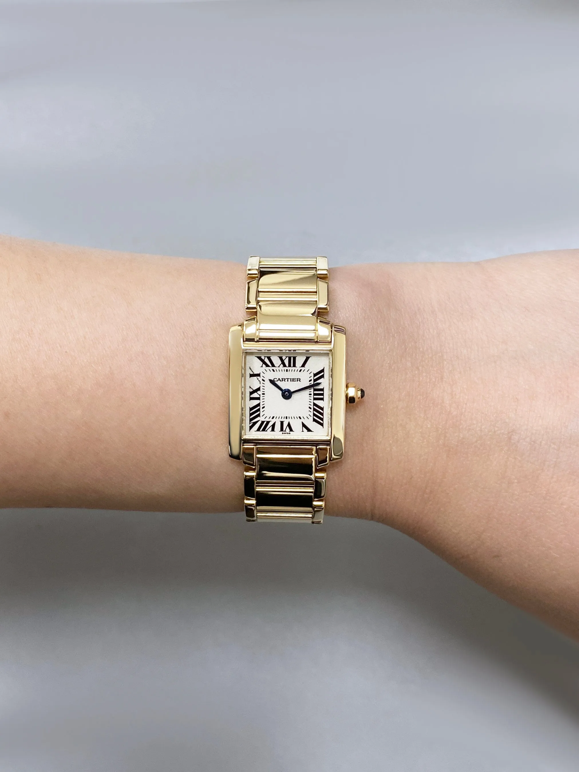 Cartier Tank Francaise W5000256 Yellow Gold Ladies Watch
