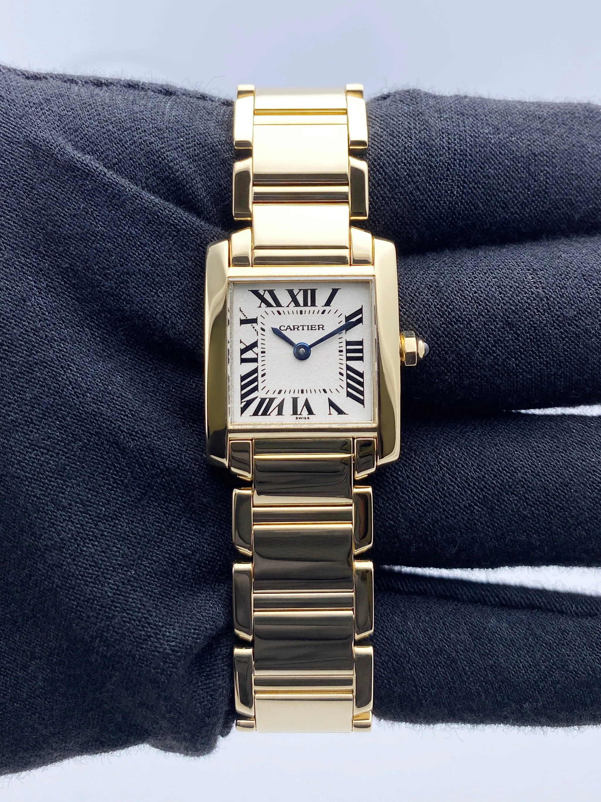 Cartier Tank Francaise W5000256 Yellow Gold Ladies Watch