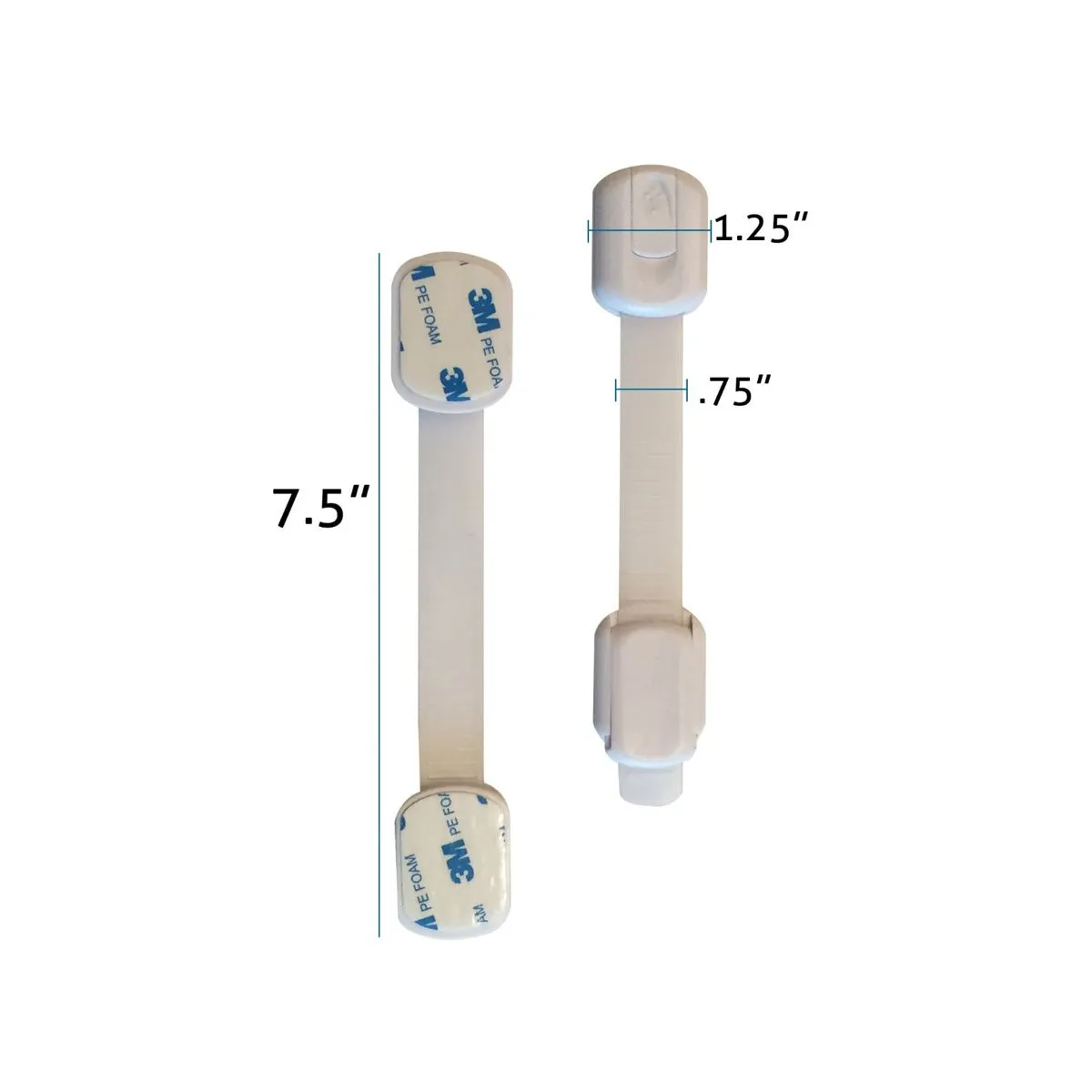 Child Safety Strap Locks - 6 or 8 Pack