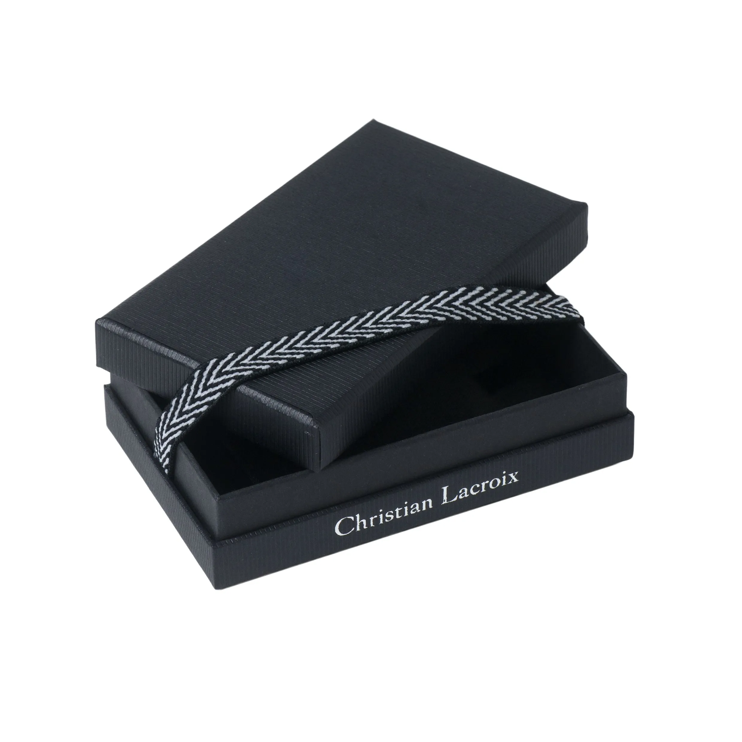 CHRISTIAN LACROIX LJM419B - Cufflinks Caprio Chrome Diamond