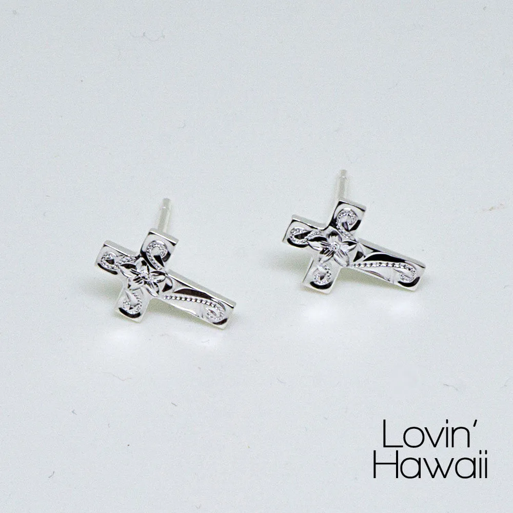 Cross Ear Pierce (Pair set)