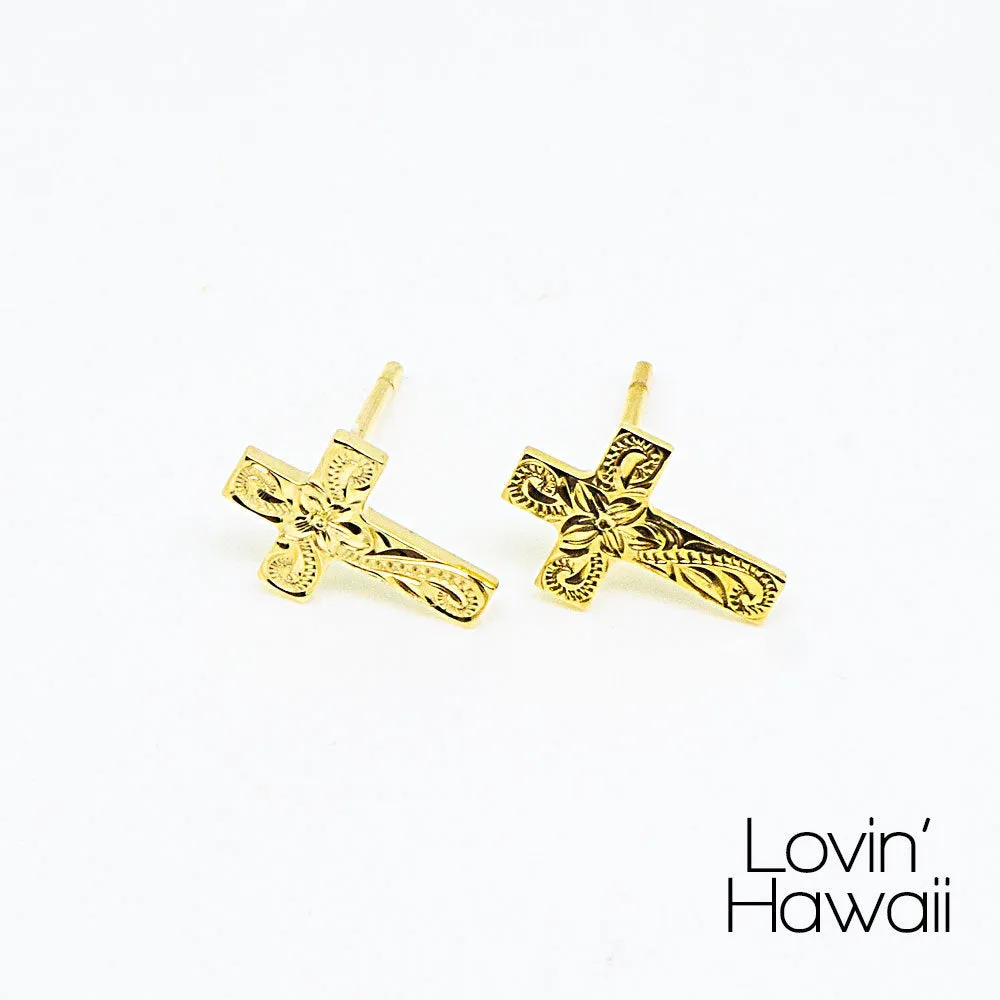 Cross Ear Pierce (Pair set)