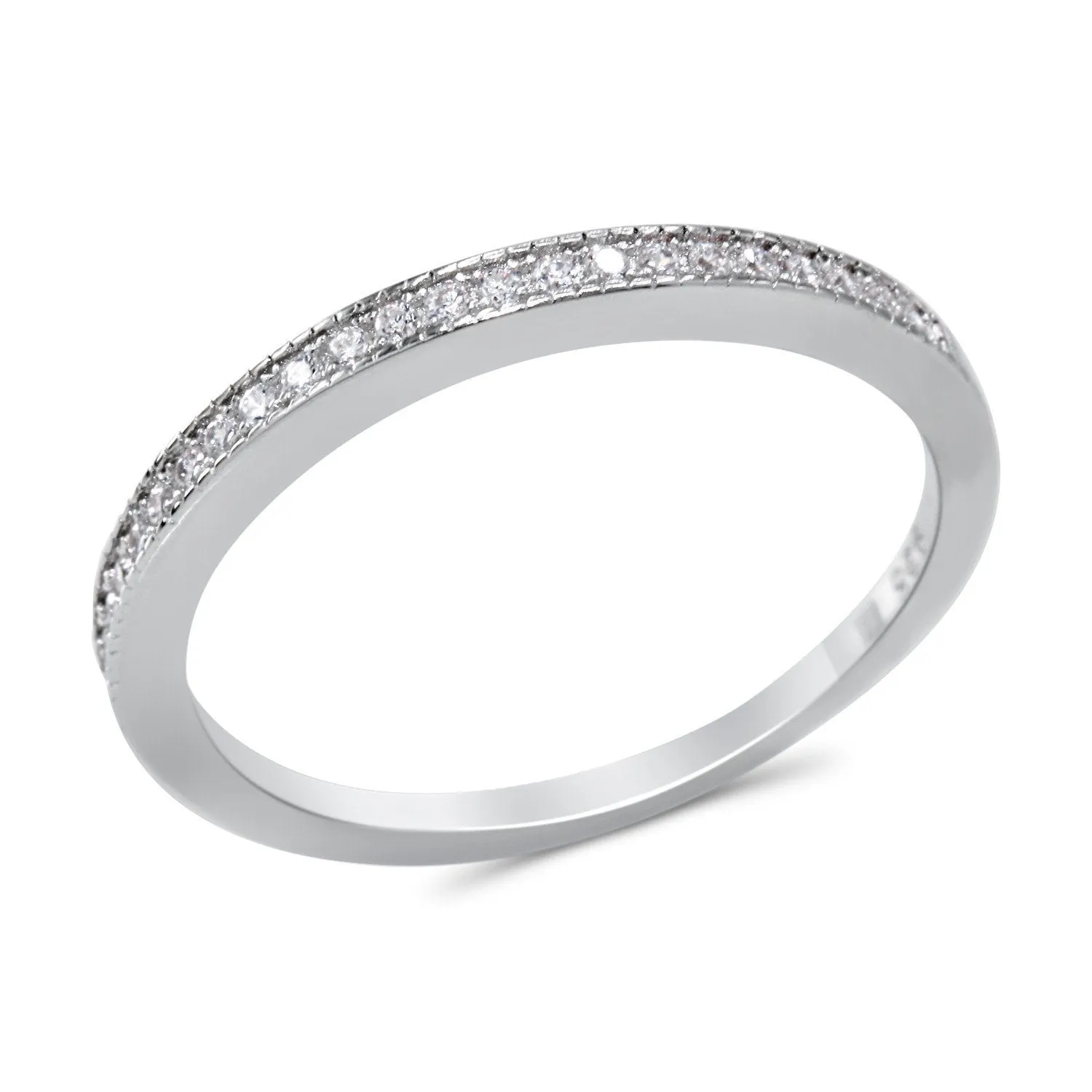 CZ 5mm Sterling Silver Plated Halo Accents Antique Filigree Bridal Sets Elegant Ring