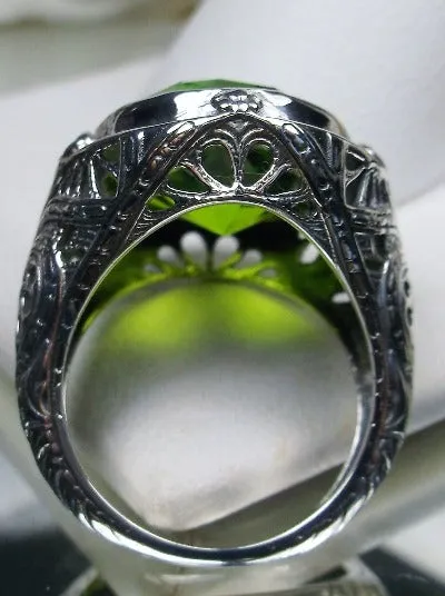 D2, Large Oval Ring, Simulated or Natural Gemstone, Victorian Jewelry Design#D2
