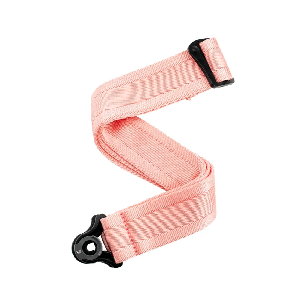 D'Addario 50mm Auto Lock Guitar Strap, New Rose