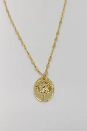 Dandelion Oval Pendant
