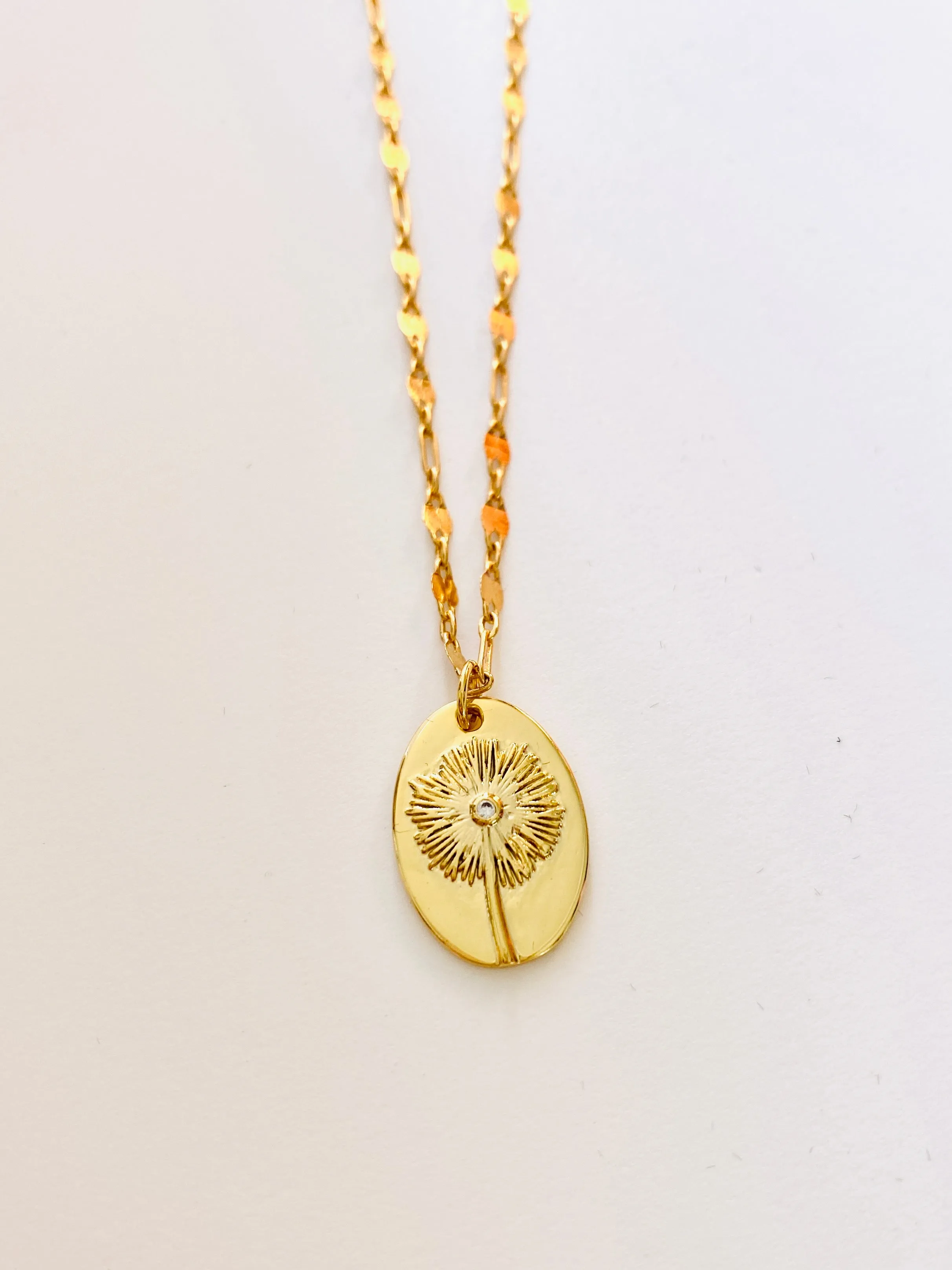 Dandelion Oval Pendant