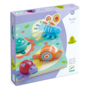 Djeco - Țestoasa Teki și prietenii - Puzzle de potrivire a formelor DJ01031