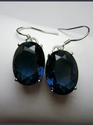 E35, Oval Earrings, Choice of Gemstone, Art Deco Vintage Reproduction Jewelry #E35