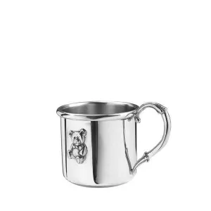 Easton Baby Cup with Bear in Pewter
