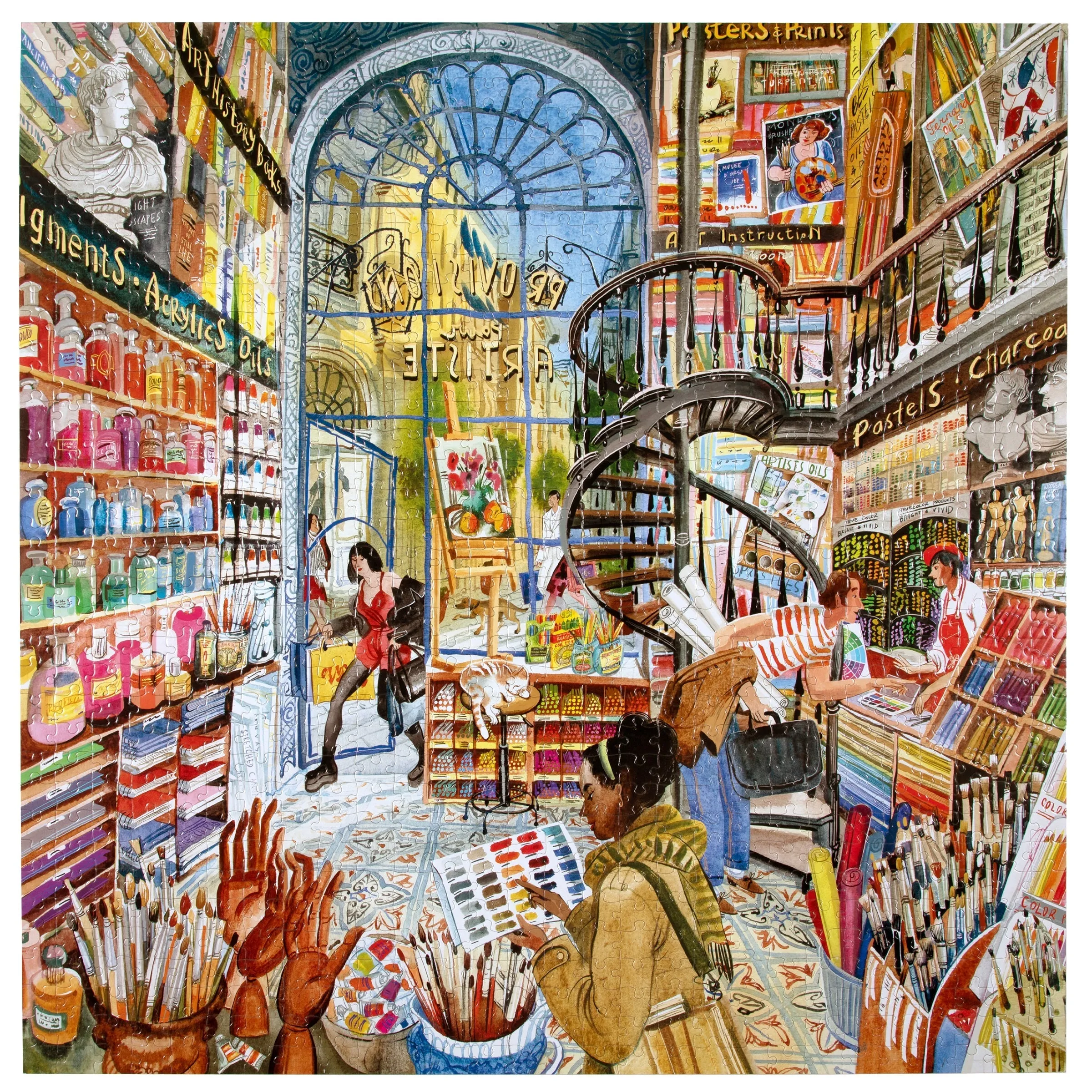 eeBoo Artist Provisions 1000pc Puzzle