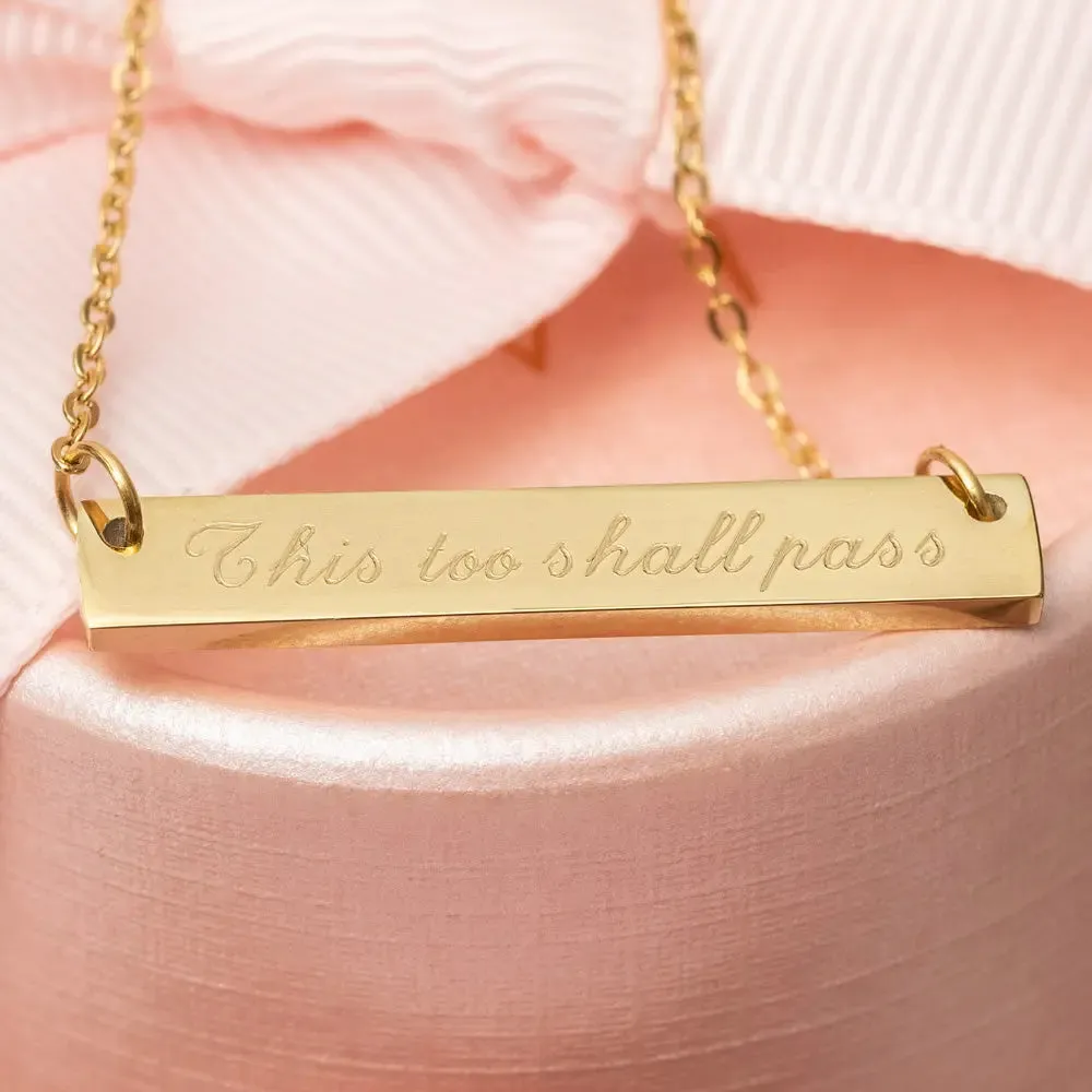 Engraved Necklace