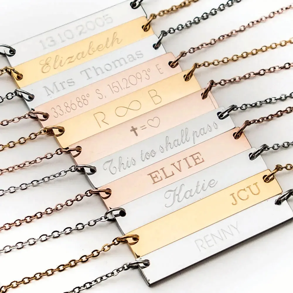 Engraved Necklace