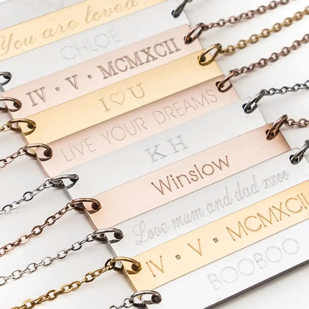 Engraved Necklace
