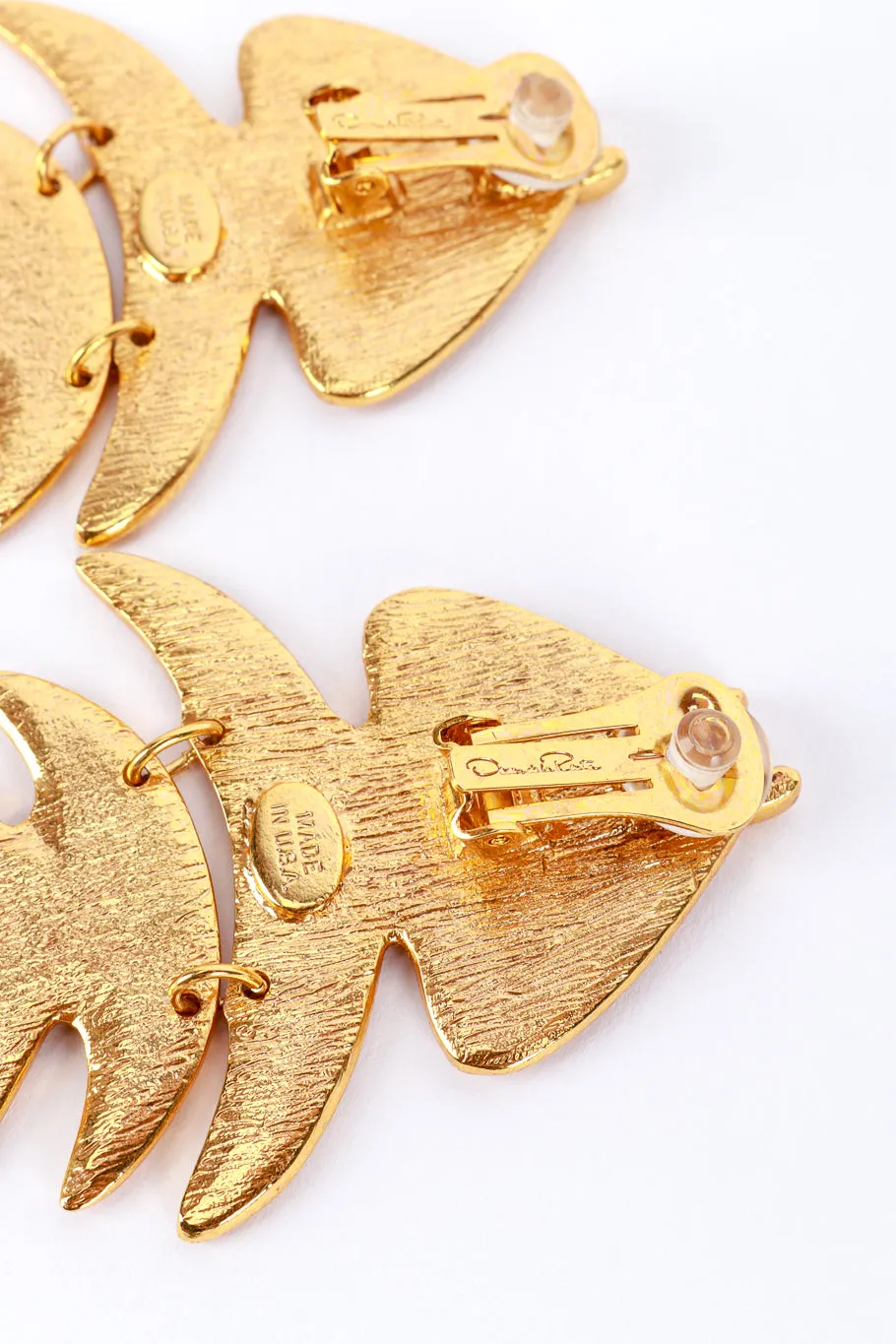 Fish Link Drop Earrings