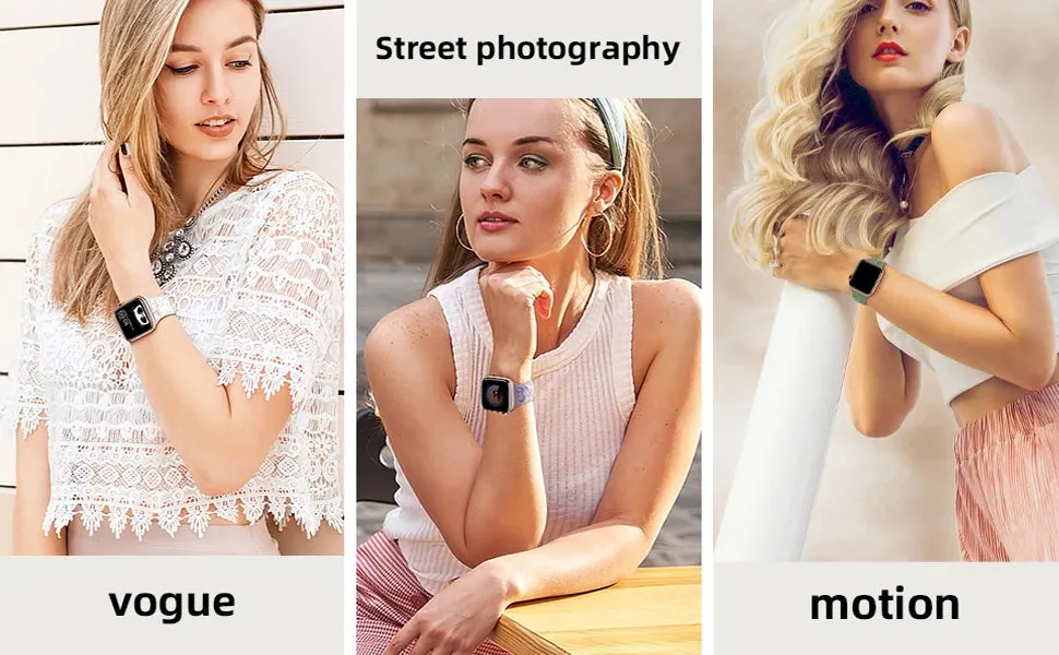 Floral Engraved Apple Watch Band | 38-49mm | Series 1-10, SE & Ultra | Women's Bracelet