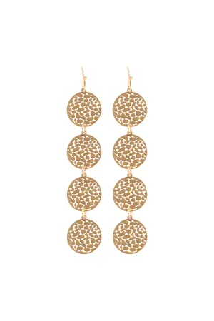 FOUR ROUND FILI DROP EARRINGS