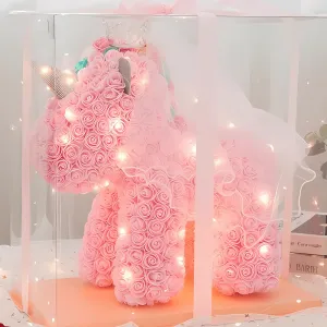 Handcrafted Rose Unicorn Gift - Preserved Roses For Lasting Beauty