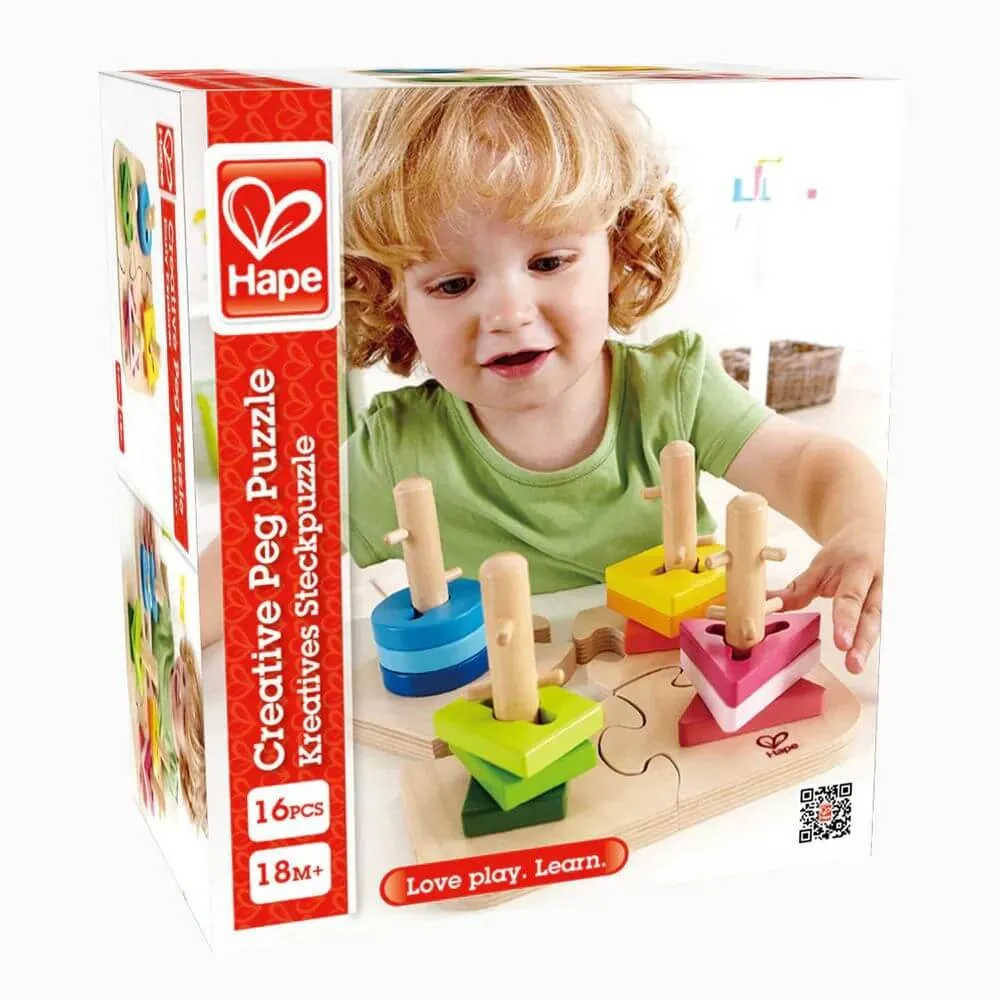 Hape Creative Wooden Peg Puzzle