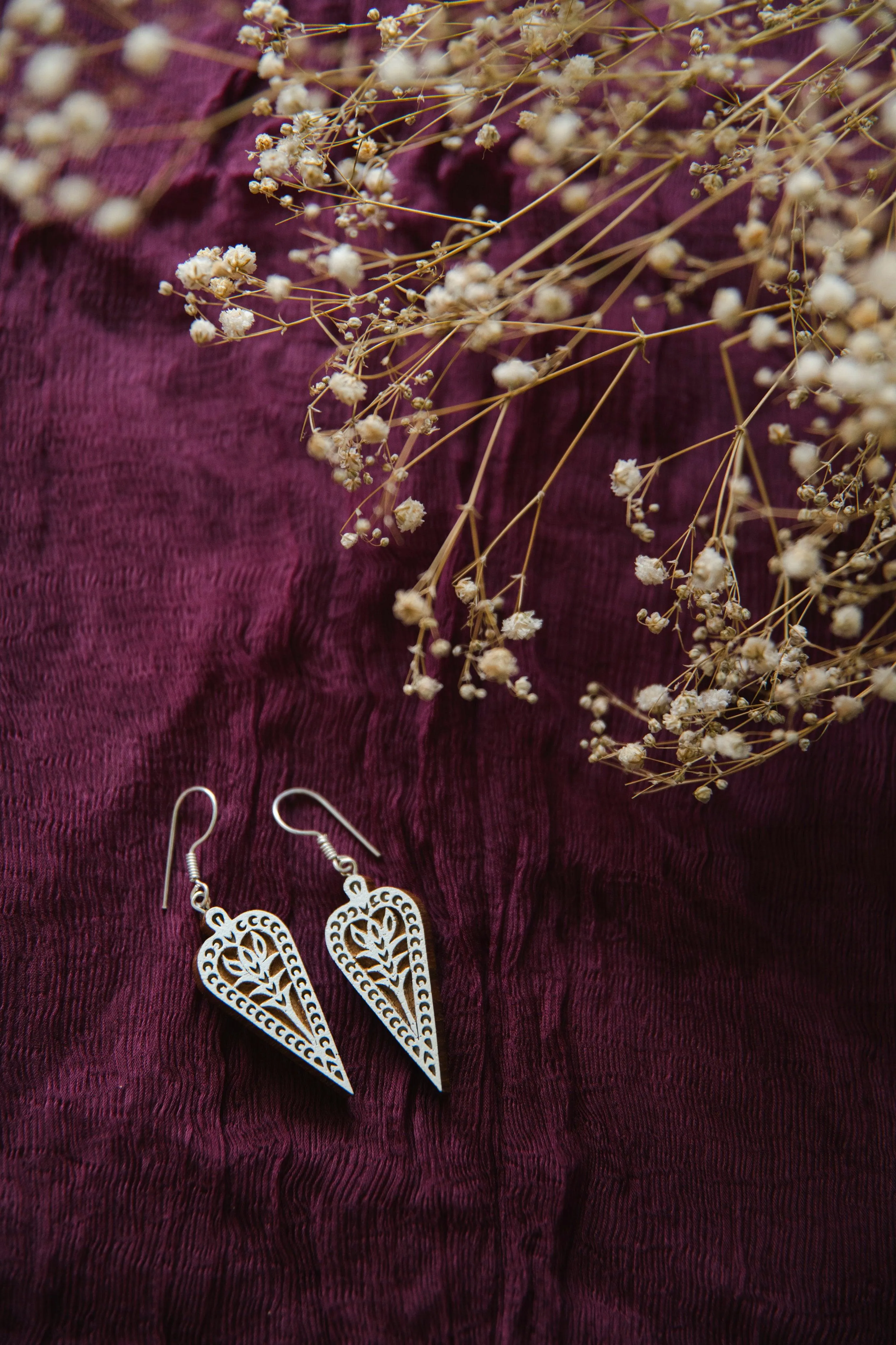 Kaisori Wood Earrings - Alpana