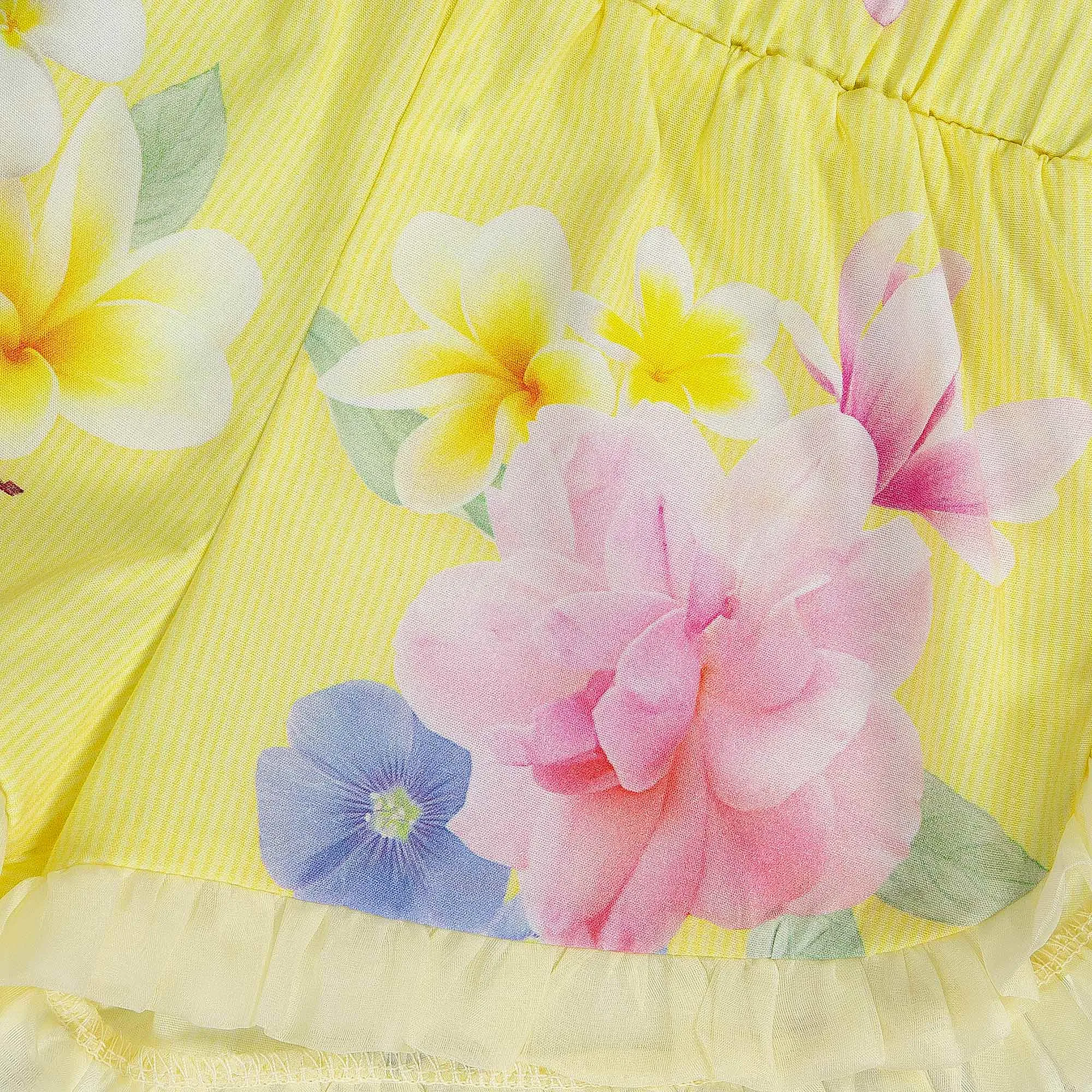 LAPIN HOUSE - Floral Top & Short Set - Lemon