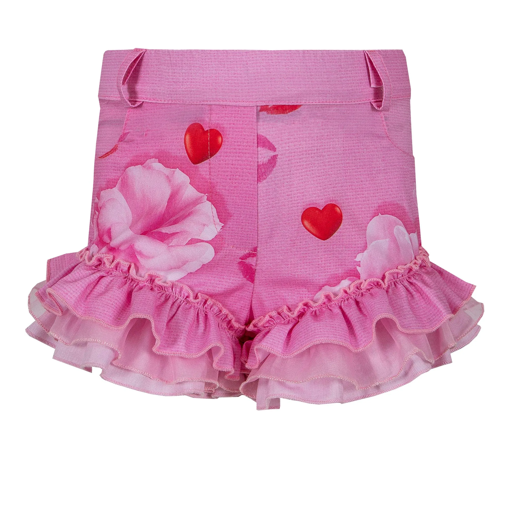 LAPIN HOUSE - Lips & Hearts Short Set - Pink