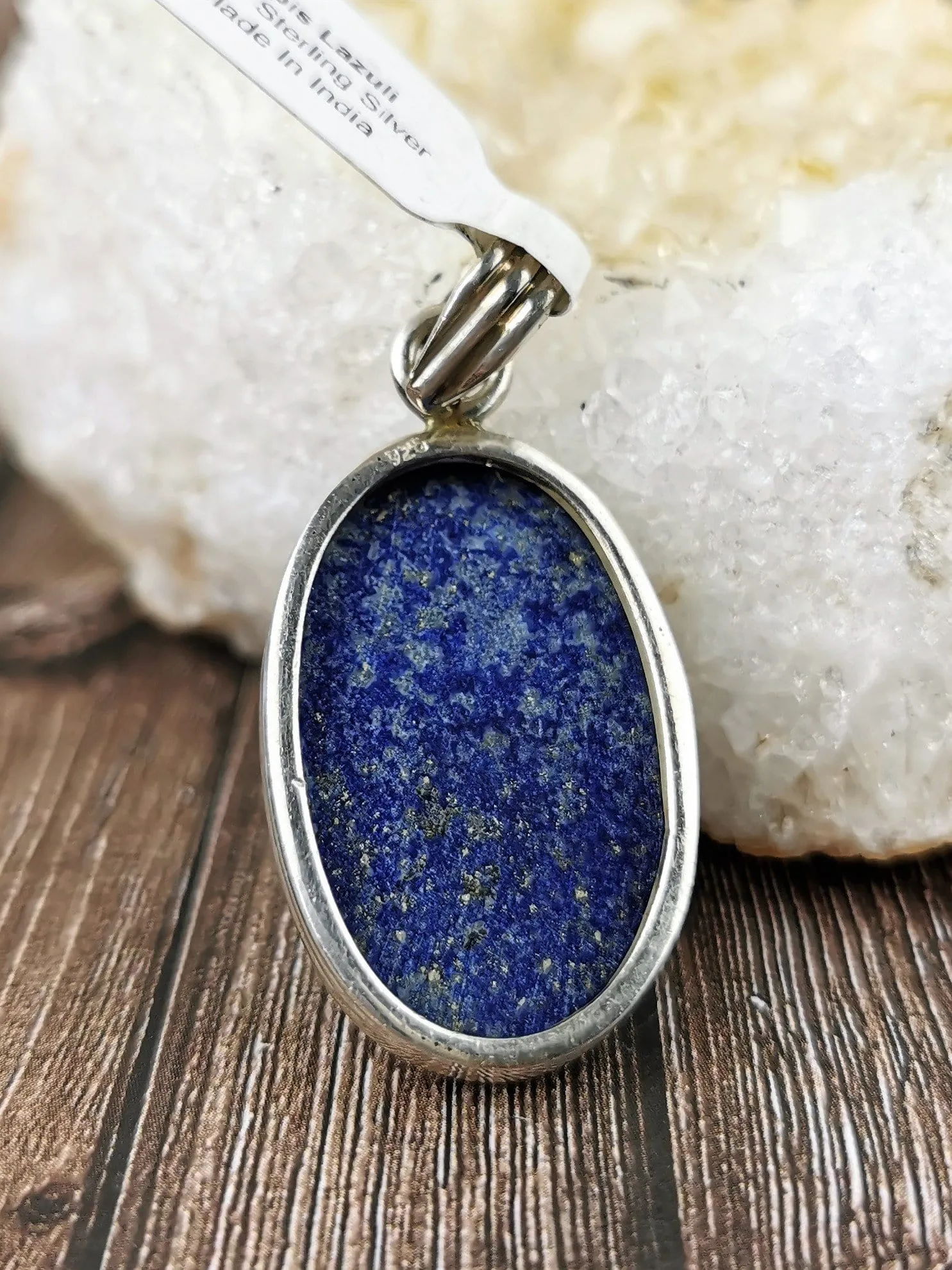 Lapis Lazuli Pendant, Medium Oval