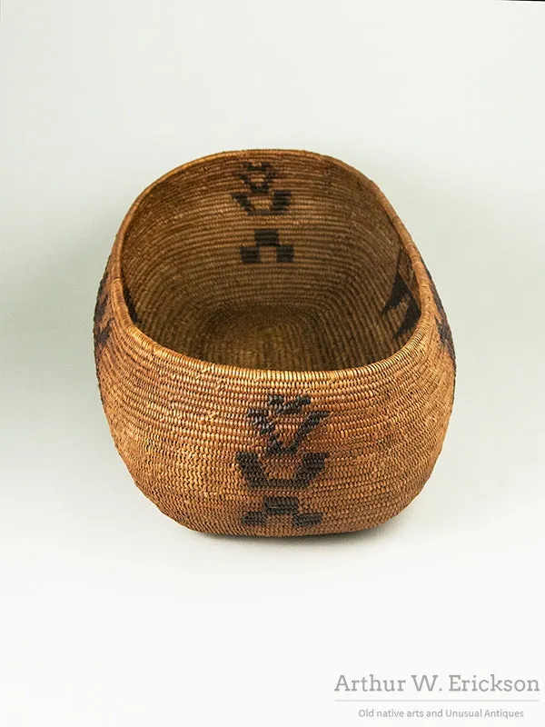 Large Oval Mission Basket