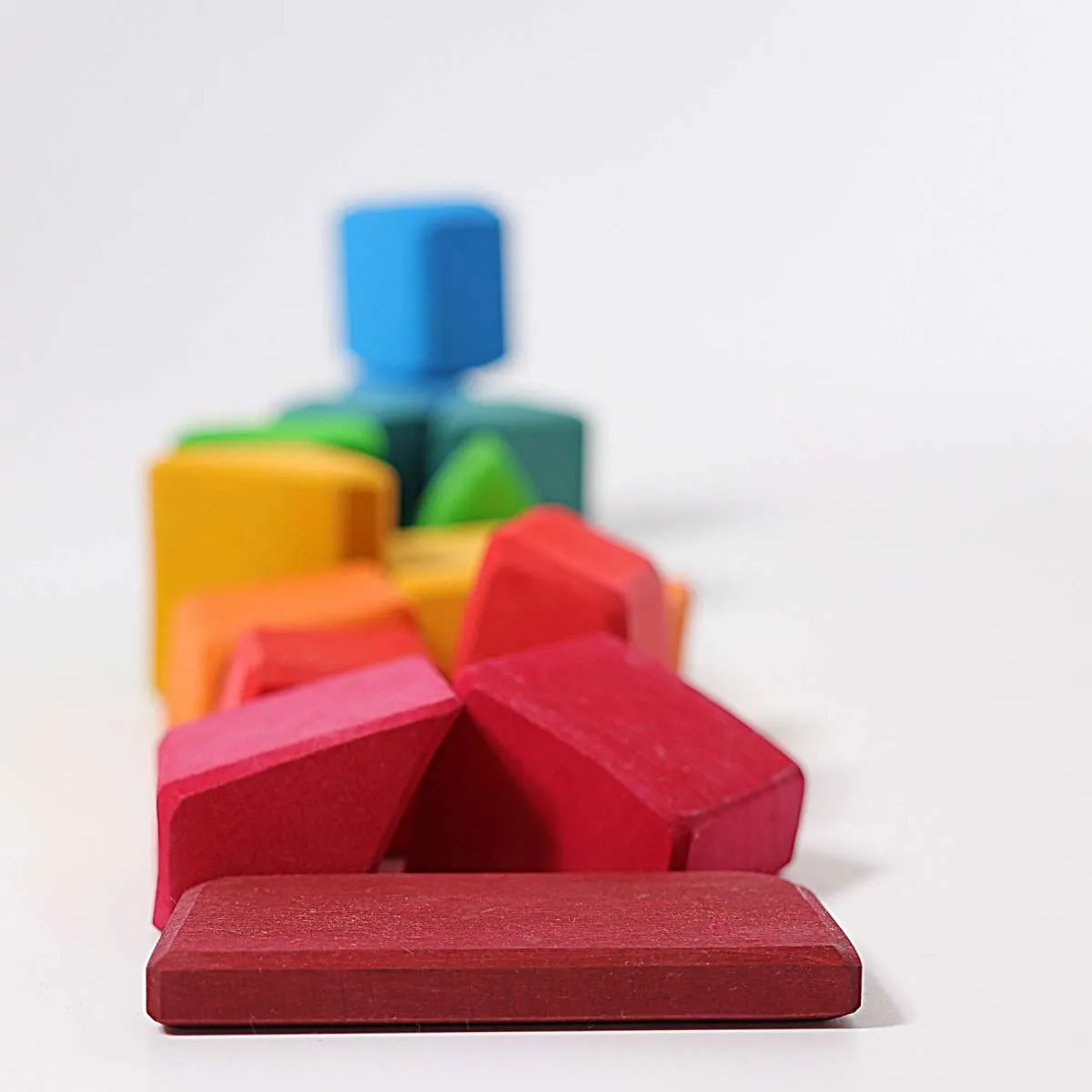 Large Waldorf Blocks, Coloured (15 pieces) - Grimm's Wooden Toys
